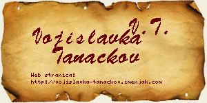 Vojislavka Tanackov vizit kartica